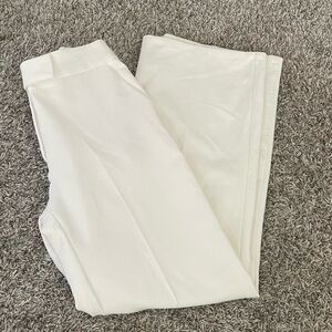 Zara White Structured Trousers